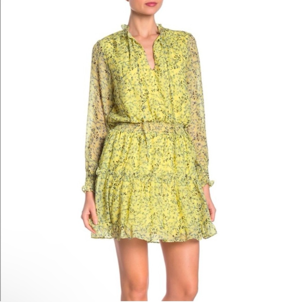 NSR yellow floral dress size M